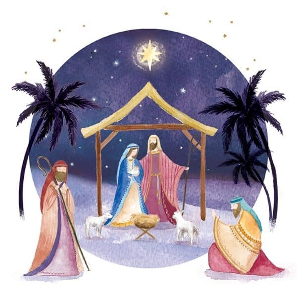 Tearfund - Purple Nativity - Pack of 10 - The Christian Shop