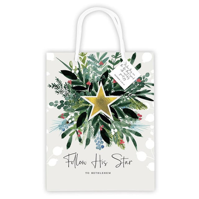 Follow His Star to Bethlehem Gift Bag - The Christian Shop