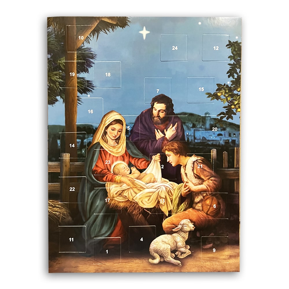 Traditional Nativity Scene Advent Calendar The Christian Shop