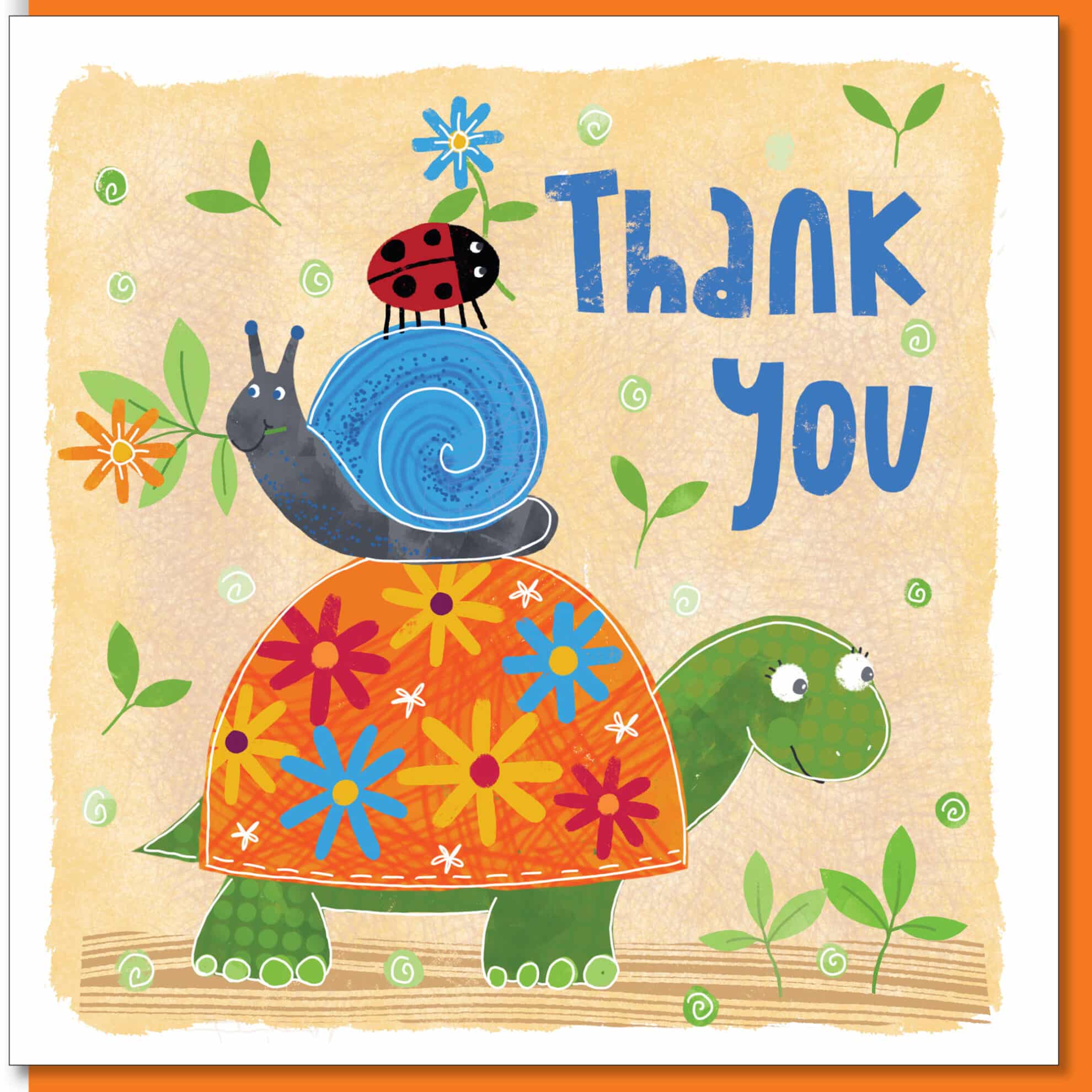 Thank You Tortoise Greetings Card - The Christian Shop