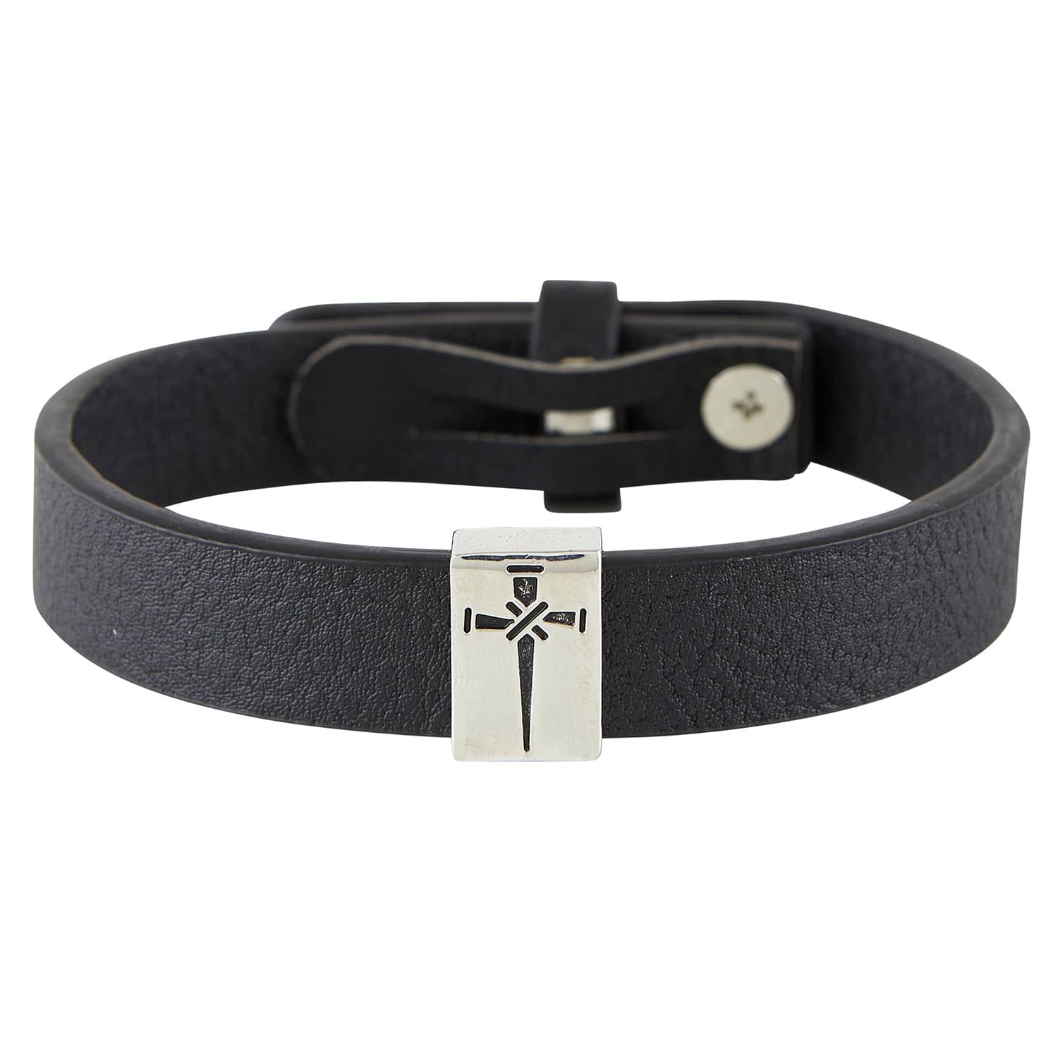 Simple Wooden Cross Brown Cord Bracelet — Totally Catholic Fundraising